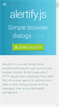 Mobile Screenshot of alertifyjs.org